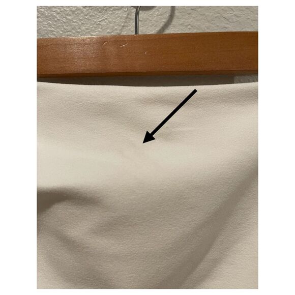 ZARA Antique White A-Line Mini Skirt - Picture 4 of 5